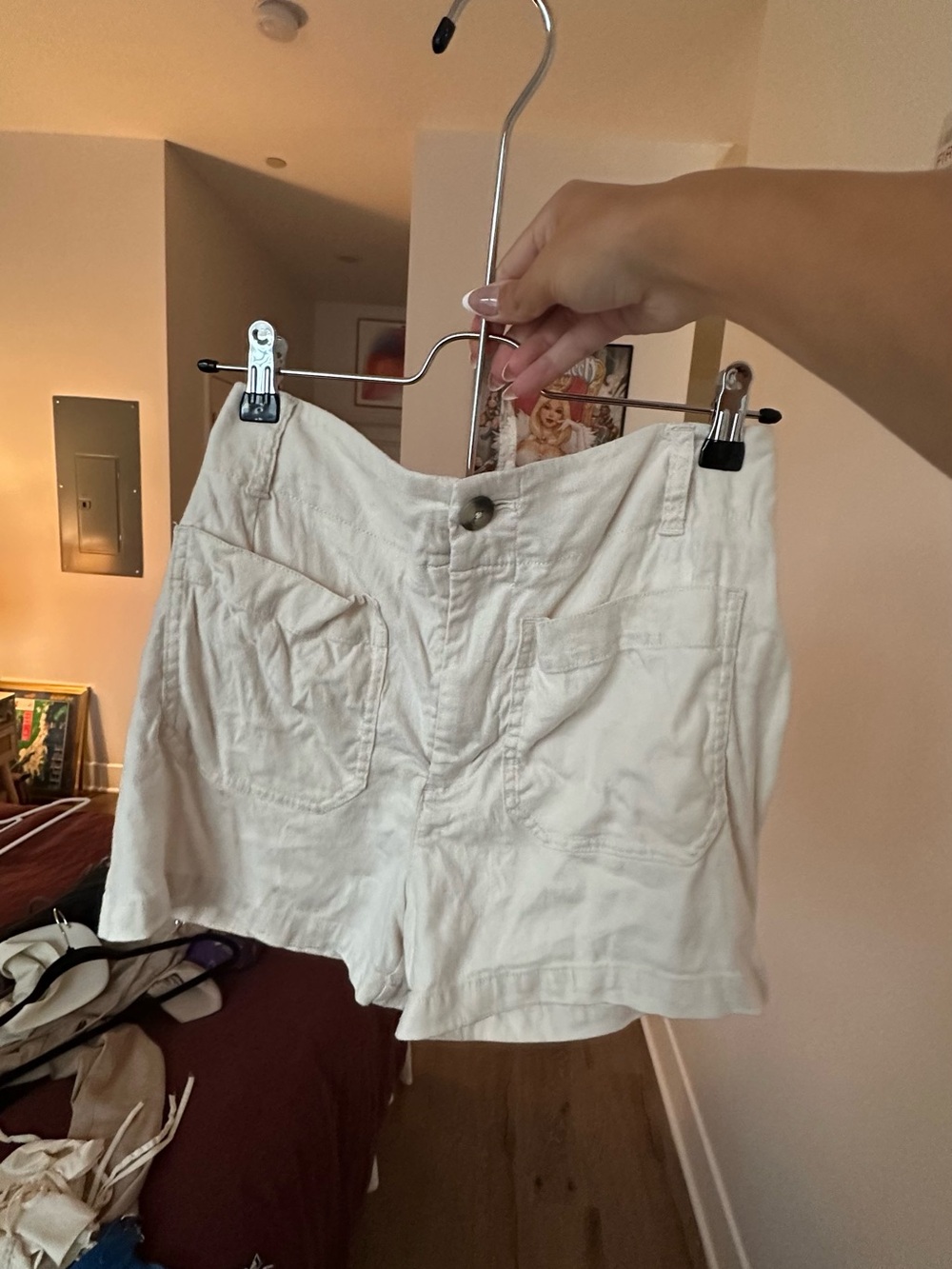 Anthropologie Linen Maeve Shorts